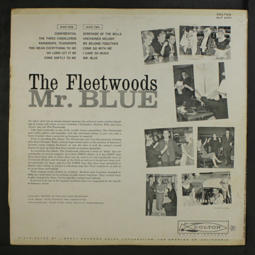 FLEETWOODS: Mr. blue LP - Dolton records Fleetw11