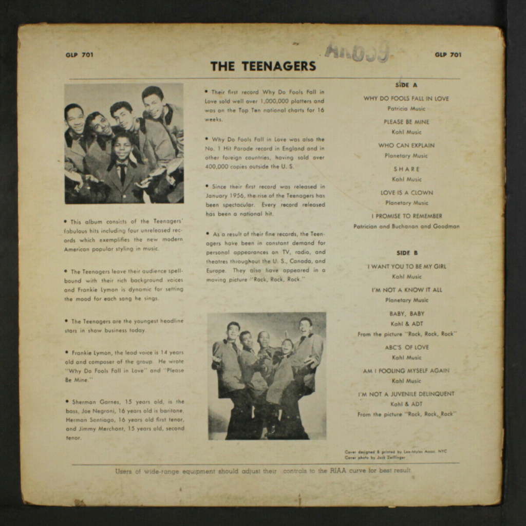 Frankie Lymon & Teenagers: The Teenagers Featuring Frankie Lymon LP - GEE records Franki11