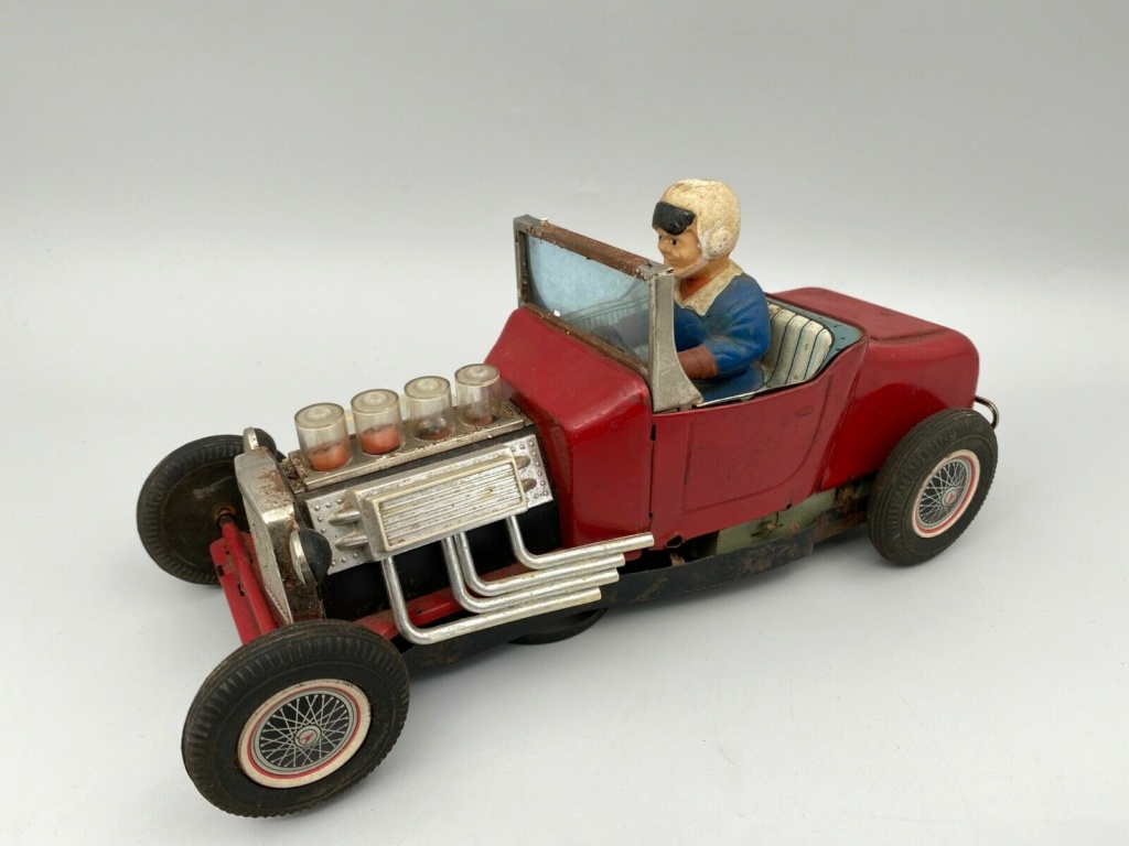 Hot rod ford T Nomura Japan Tin toys 60s Hot10