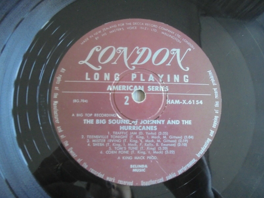 Johnny & The Hurricanes - The Big Sound Of... 1960  LP LONDON Warwick Hursou13