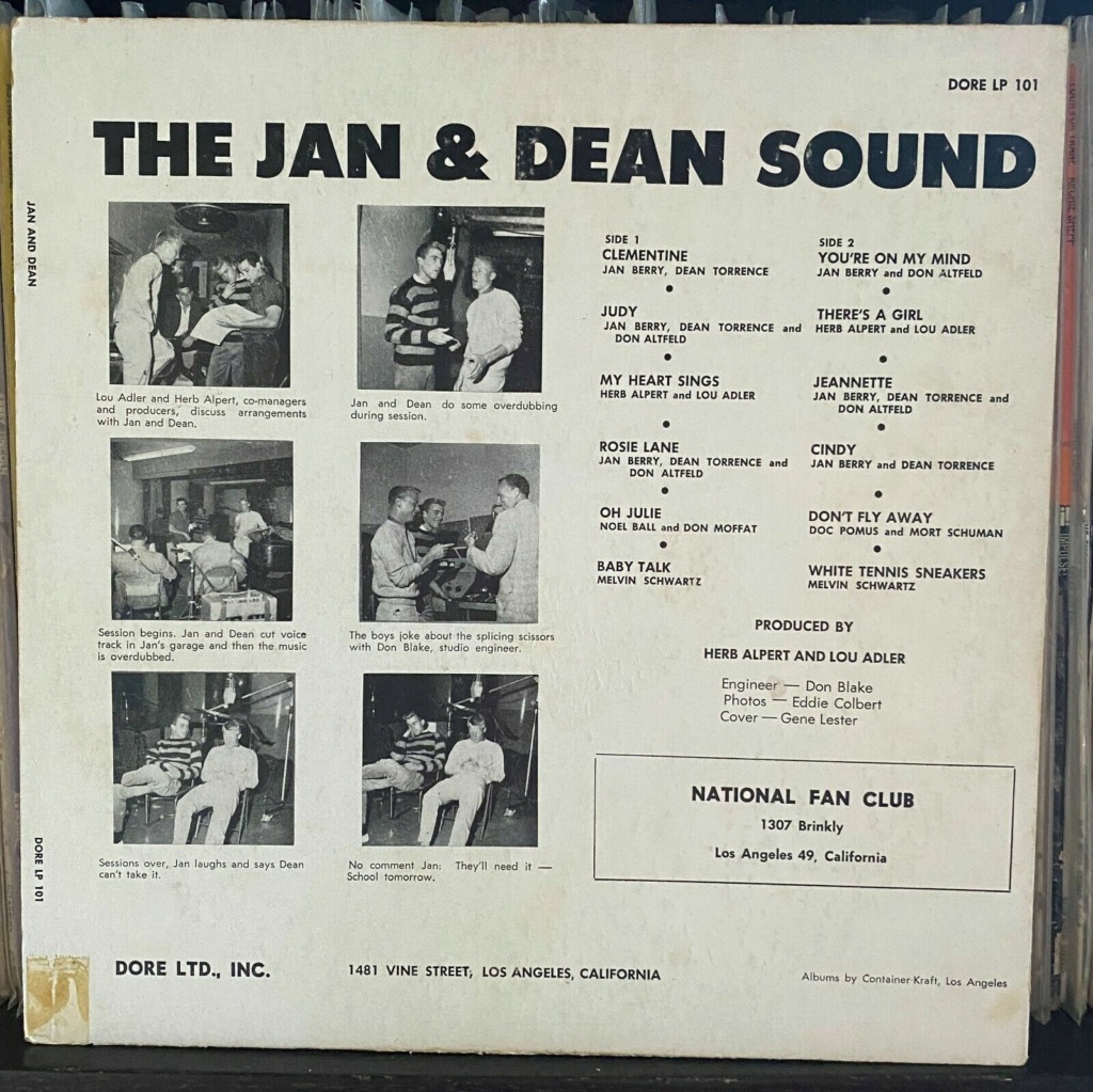 JAN & DEAN - LP - DORE records Jan__d14