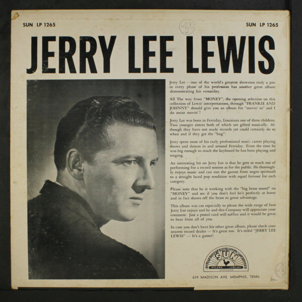 Jerry Lee Lewis: Jerry Lee's Greatest ! LP - Sun Records Jerry_11