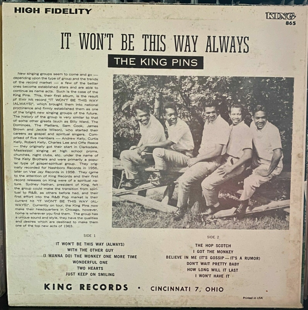 King Pins - LP It won't be this way always - King Records King_p11