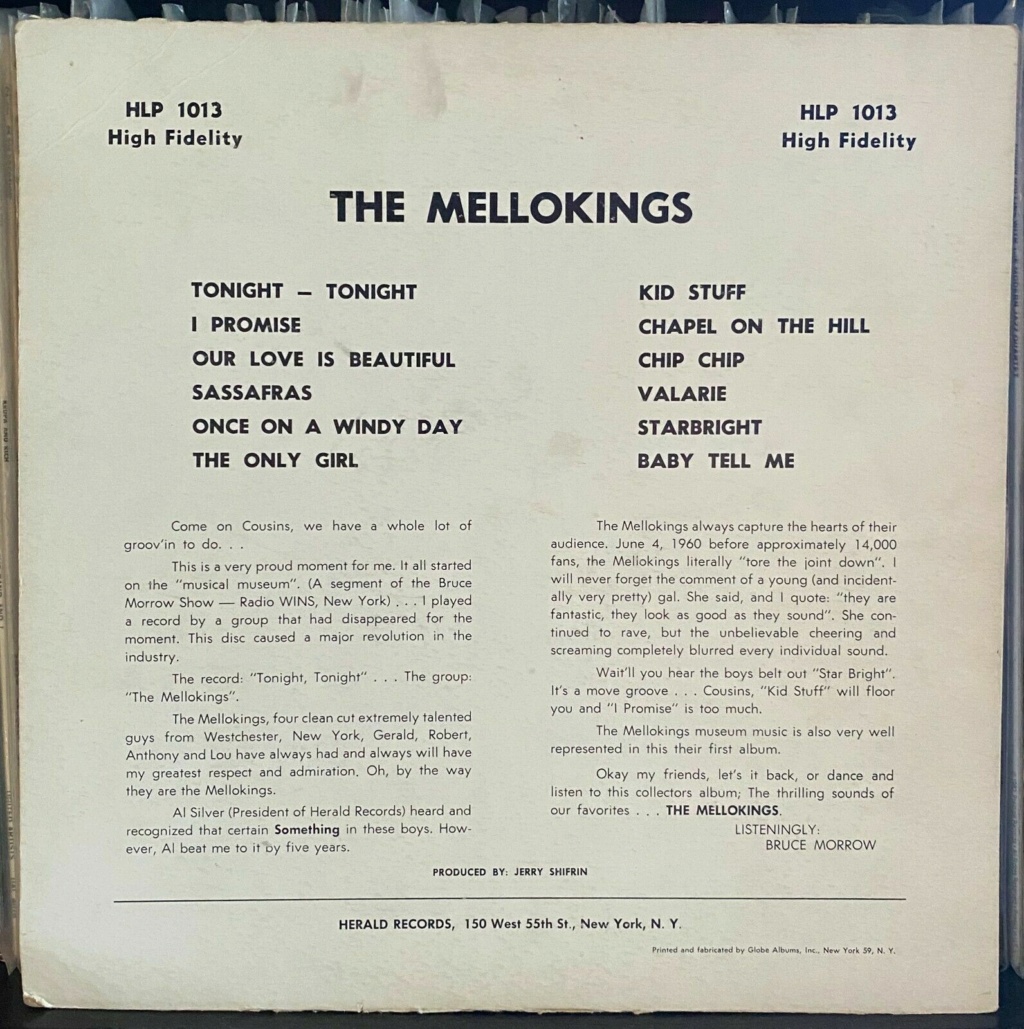 Mellokings -  LP tonight tonight -  Herald records Mellok11