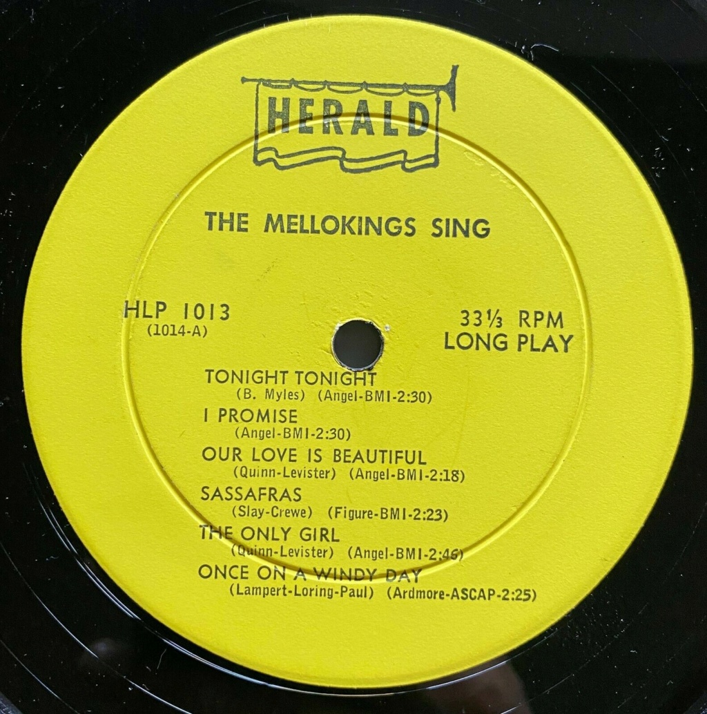 Mellokings -  LP tonight tonight -  Herald records Mellok12