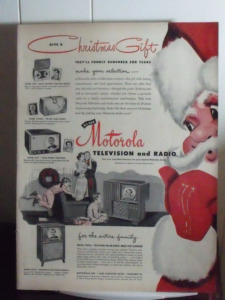 Motorola Radio & Television vintage ads - publicités années 50 Motorola Motoro17