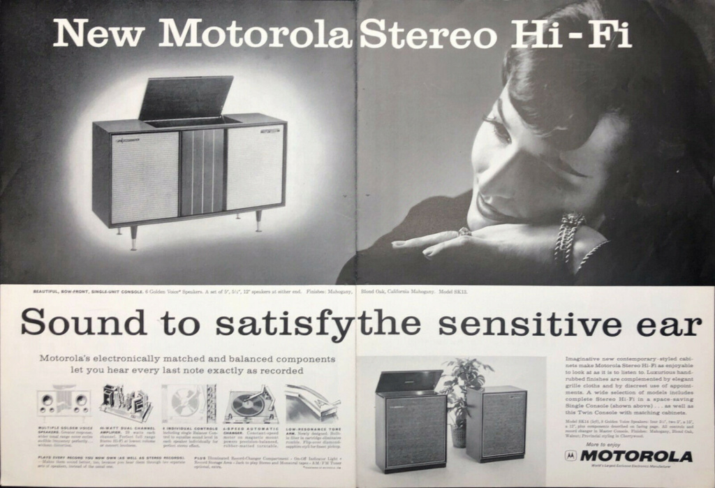 Motorola Radio & Television vintage ads - publicités années 50 Motorola Motoro19