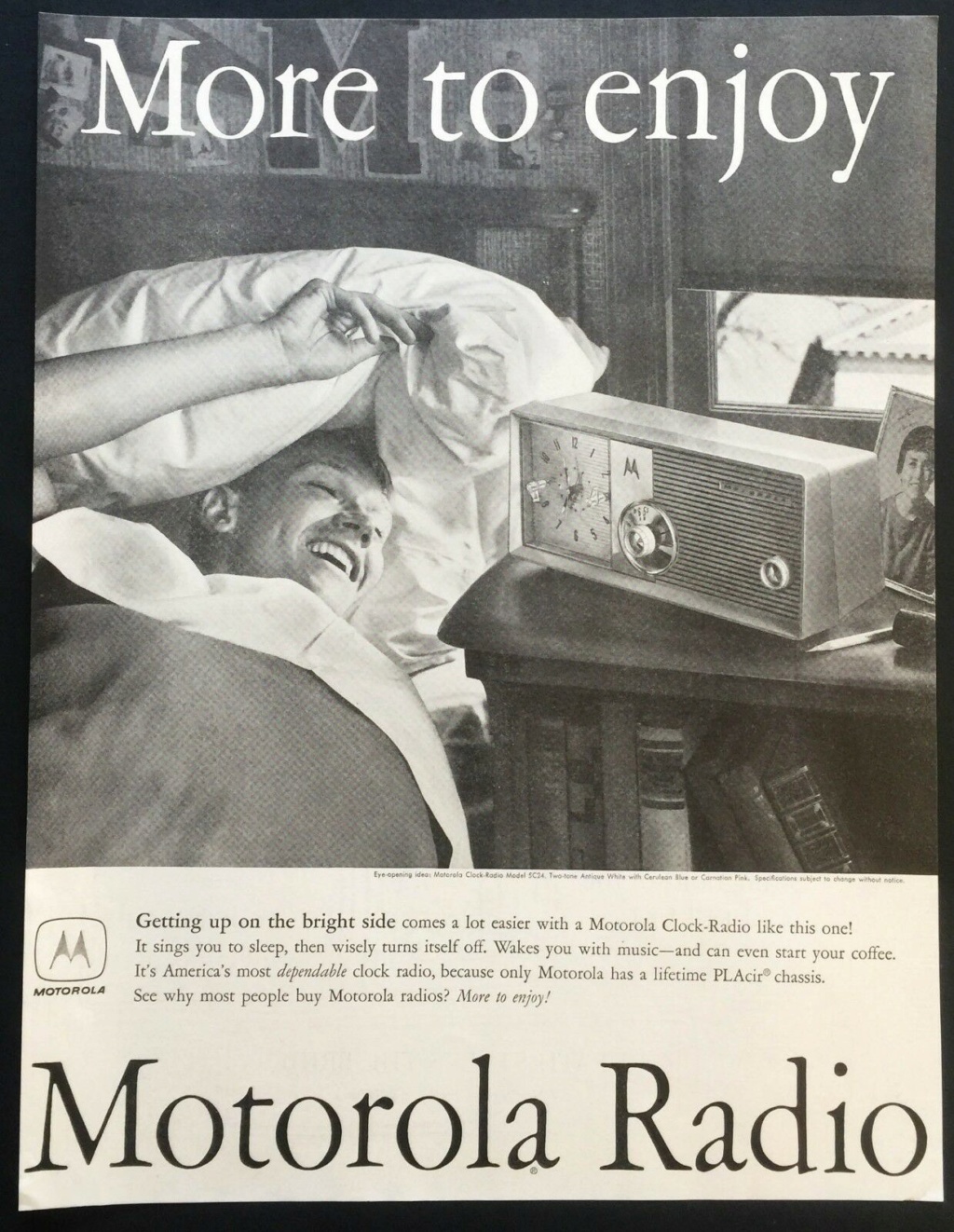 Motorola Radio & Television vintage ads - publicités années 50 Motorola Motoro20
