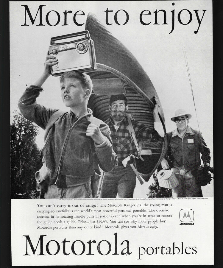 Motorola Radio & Television vintage ads - publicités années 50 Motorola Motoro22