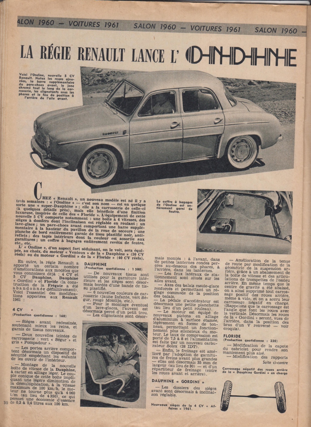 Le Journal de Tintin - de 1959 à 1964 les articles sur l'automobile et la moto Ondine10