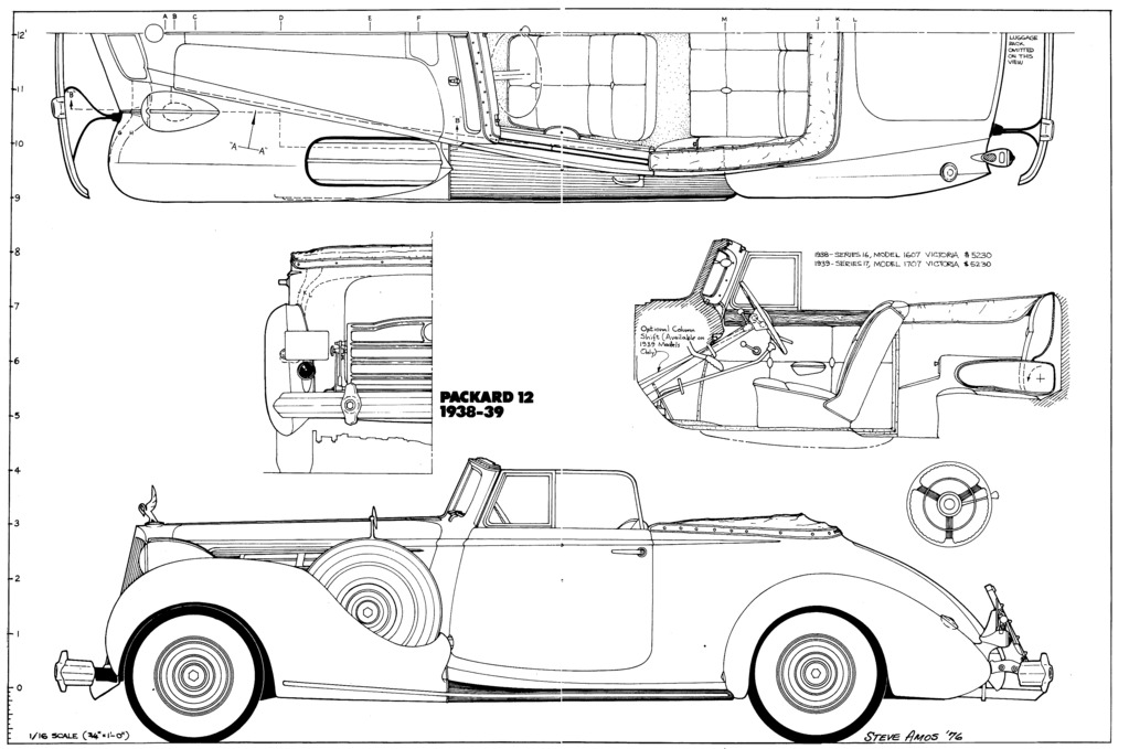 Dessin  automobiles classiques - Page 3 Packar10