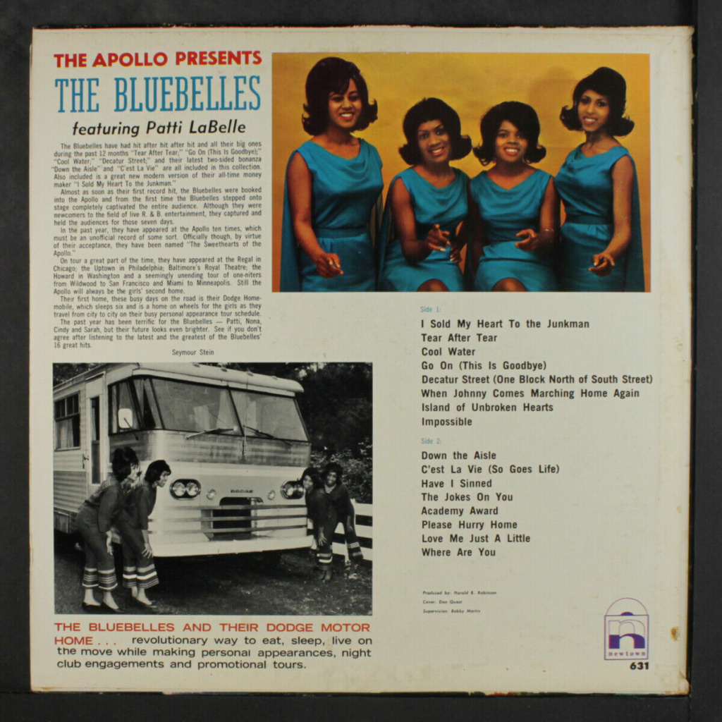 Patti Labelle & Bluebelles : Sweethearts De The Apollo LP - Newtown records Patti_11