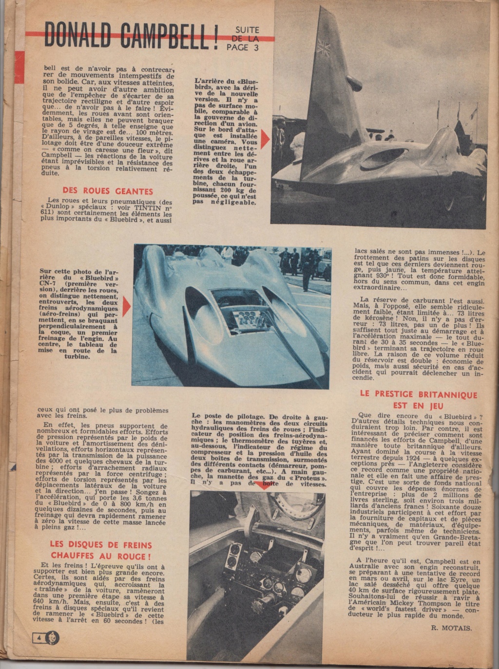 Le Journal de Tintin - de 1959 à 1964 les articles sur l'automobile et la moto Record12