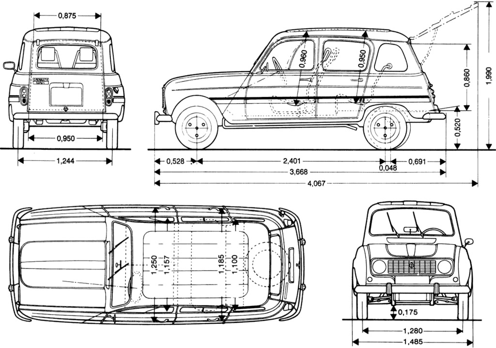 Dessin  automobiles classiques Renaul11