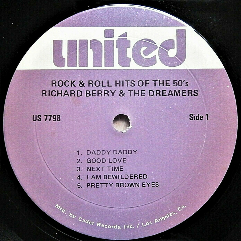 Richard Berry and the Dreamers - Rock 'n' roll hits of the 50's - United - Cadet records Richar15