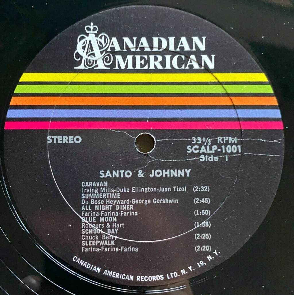 SANTO & JOHNNY - Same - LP S/T Canadian & American records Santo_12