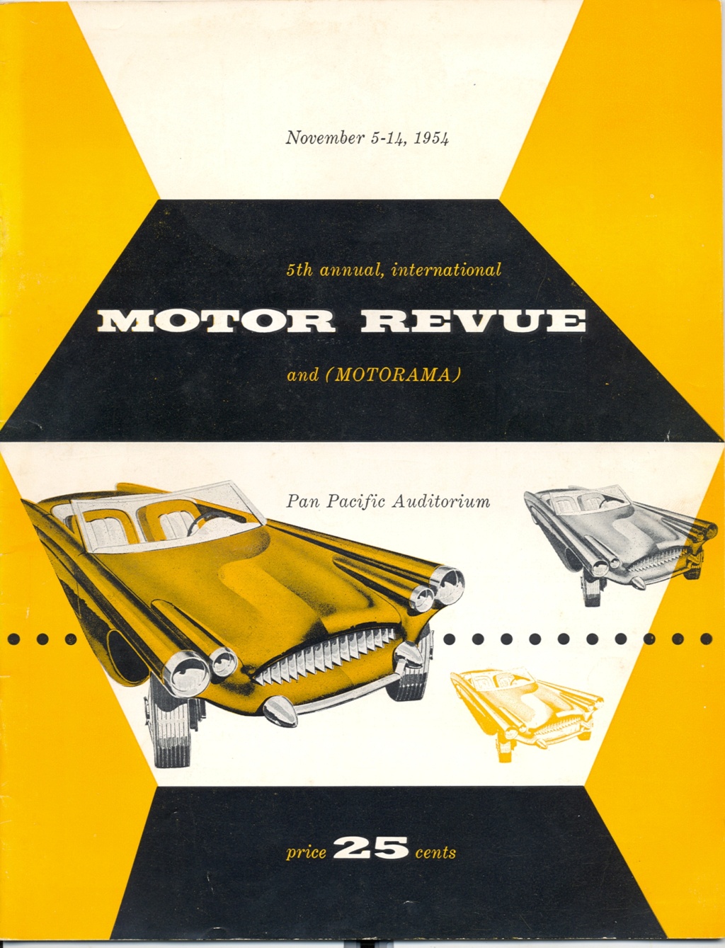 November 5- 14 1954 . 5th annual, international Motor revue and (Motorama) Pan Pacific Auditorium Scan0017