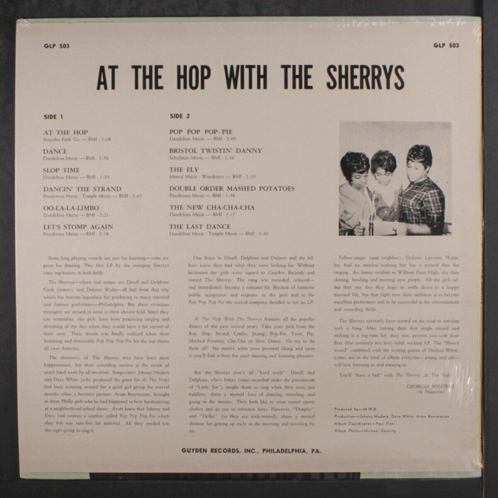 Sherrys: At The Hop Avec The Sherrys LP - Guyden records Sherry11