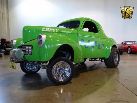 1940 WILLYS PICK UP CHASSIS,SUSPENSION LADDER BARS,CHROME PUSH BAR & FUEL TANK