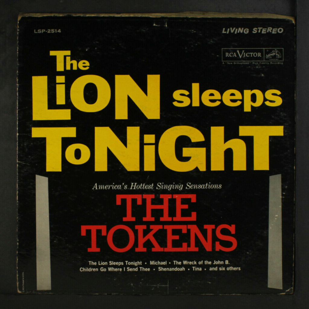 TOKENS: The Lion Sleeps Tonight LP - RCA records Tokens10
