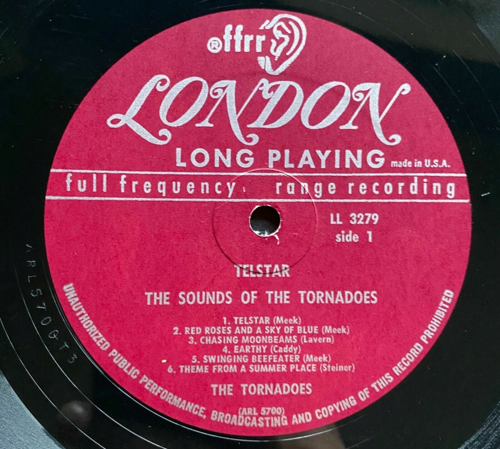 Tornadoes - The sounds of the Tornadoes - LP TELSTAR - London records Tornad12