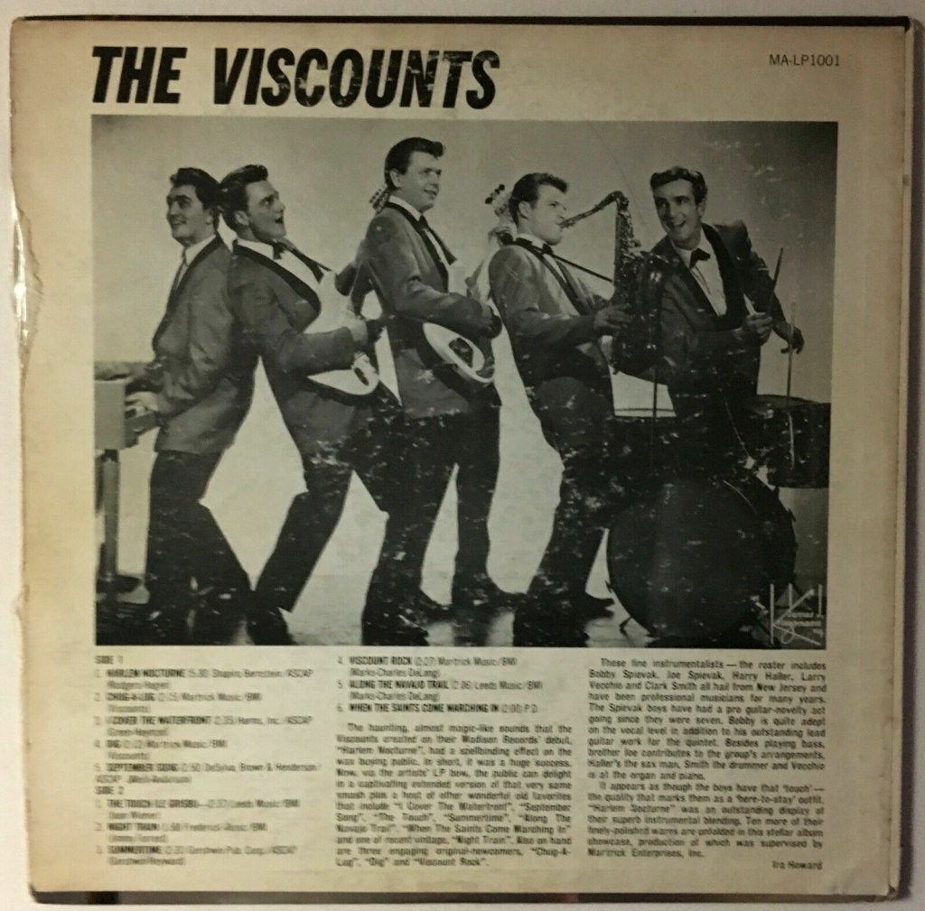 Viscounts - featuring "Harlem Nocturne" & "Night train" - Madison records Viscou11