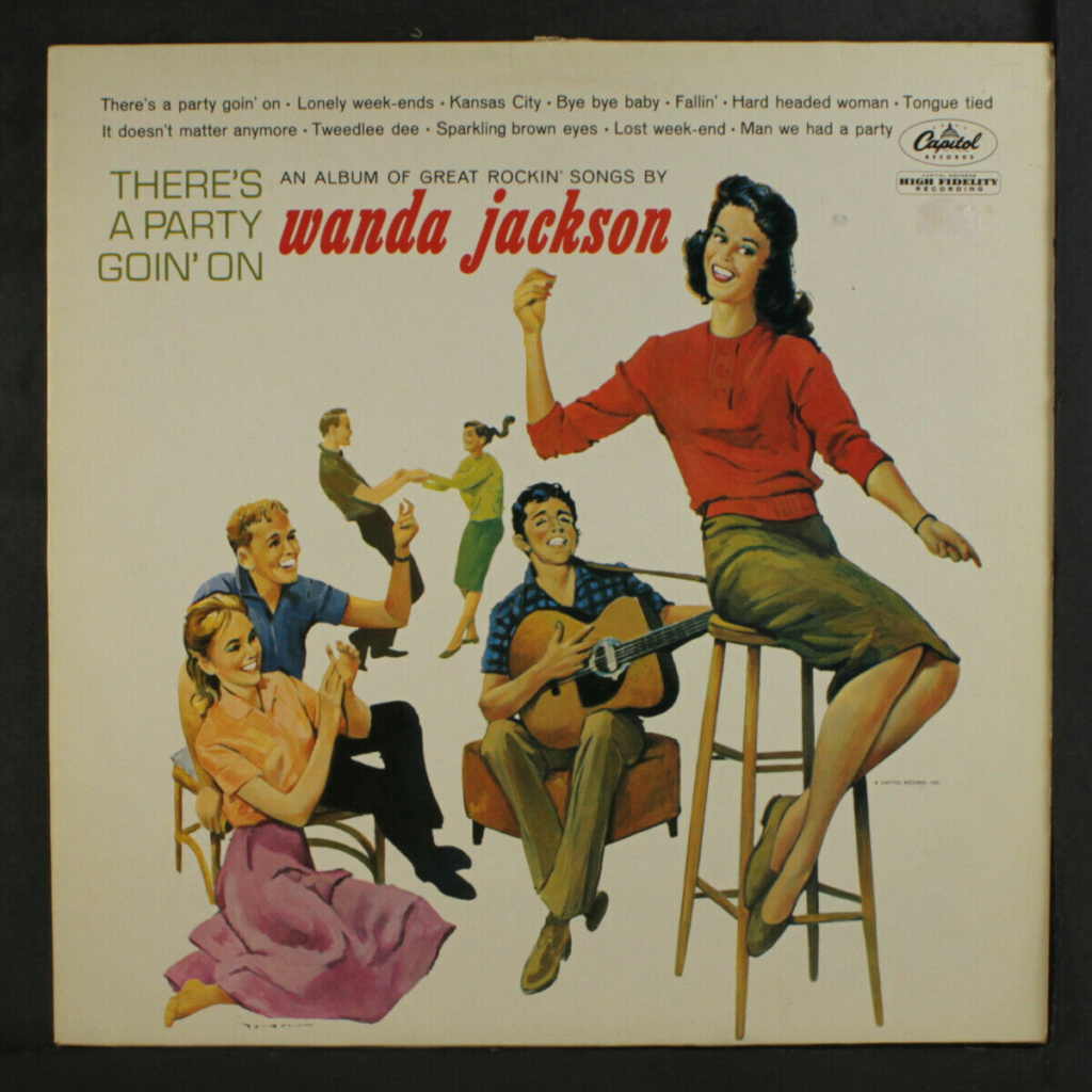 WANDA JACKSON: There's A Party Goin' On LP - Capitol records Wanda_12