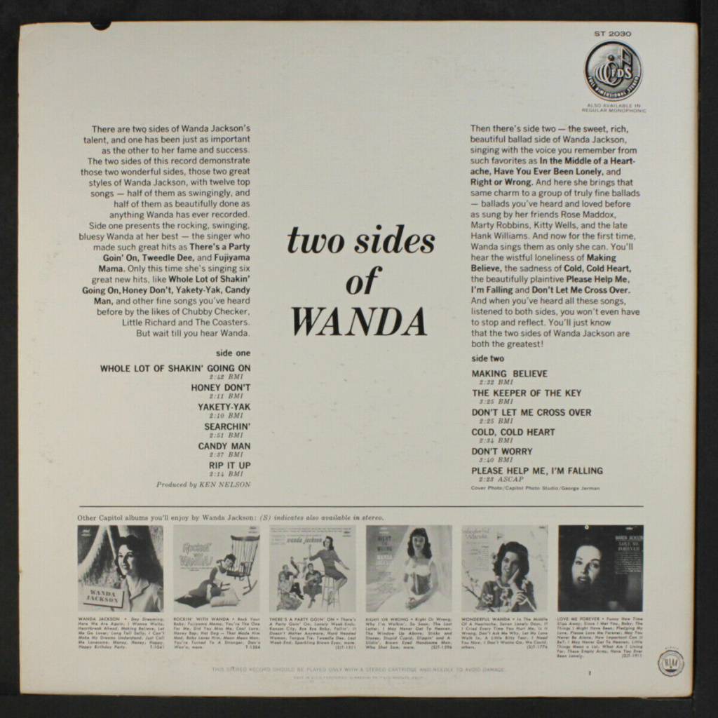 WANDA JACKSON: Two Sides Of LP - Capitol records Wanda_15