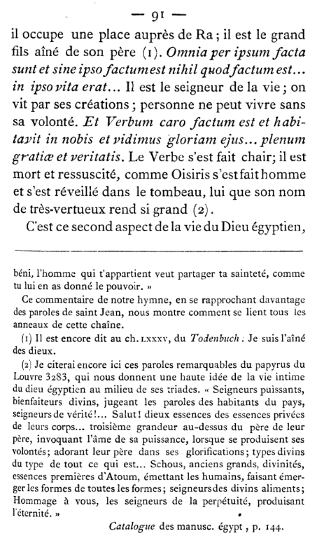 jean - Osiris préfiguration du Christ ? - le savant catholique Jean Staune & Arnaud Dumouch théologien. 1311