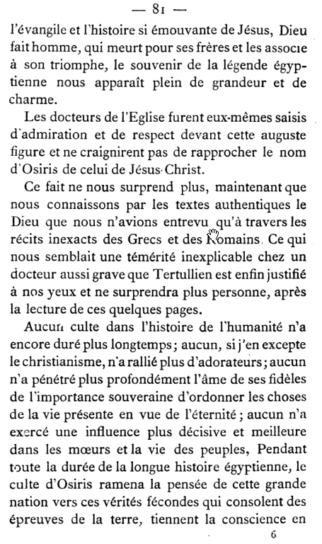 jean - Osiris préfiguration du Christ ? - le savant catholique Jean Staune & Arnaud Dumouch théologien. 317