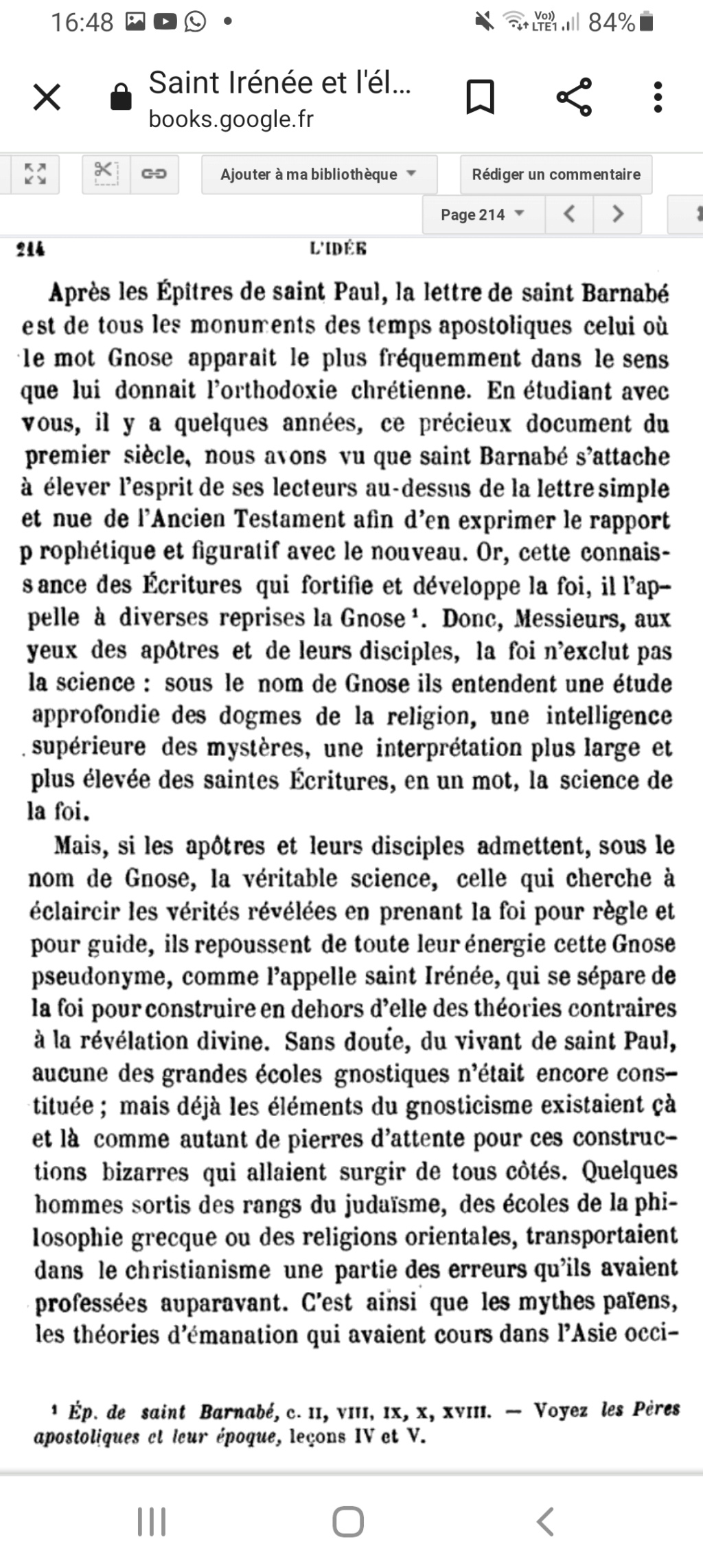 La franc-maçonnerie, la Gnose et le gnosticisme.  Scree315