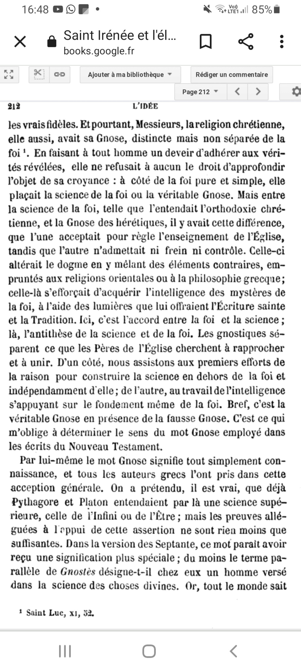 La franc-maçonnerie, la Gnose et le gnosticisme.  Scree316