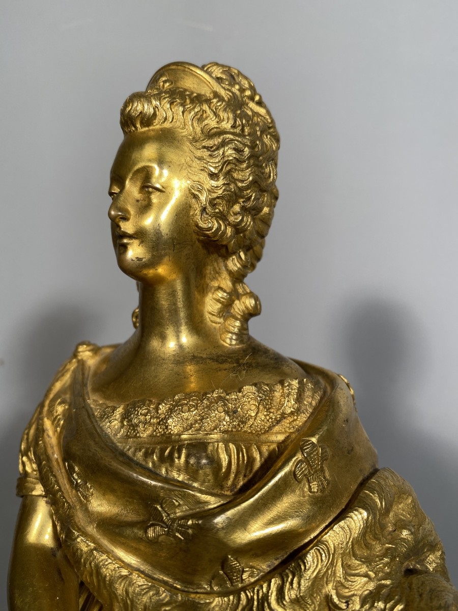 Statuette en bronze doré de Marie-Antoinette Telech14