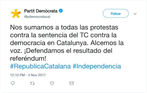 RRSS Junts per Catalunya (JxCat)  Baixa14
