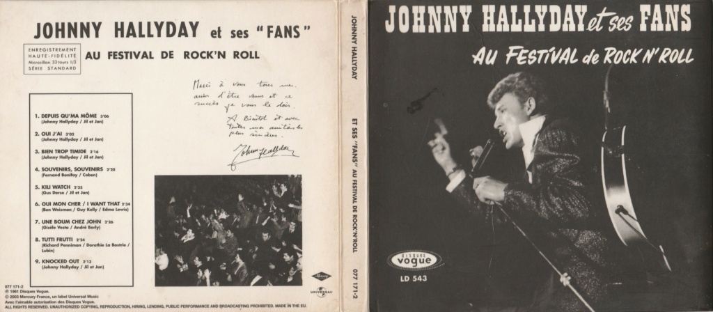 2003  -  COFFRET JOHNNY HALLYDAY 'INTEGRALE LIVE' ( 22 ALBUMS - 43CD ) 01122