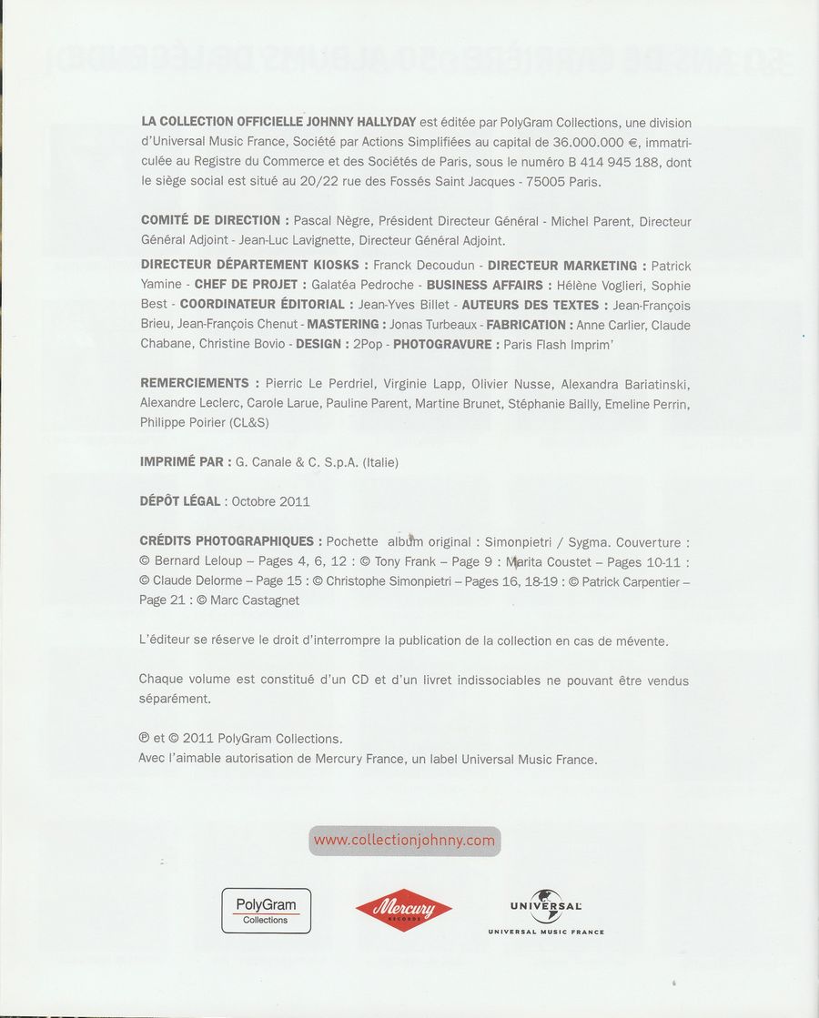 2011 - N°18 - LES ENFANTS DU ROCK ( LA COLLECTION OFFICIELLE ) 04135