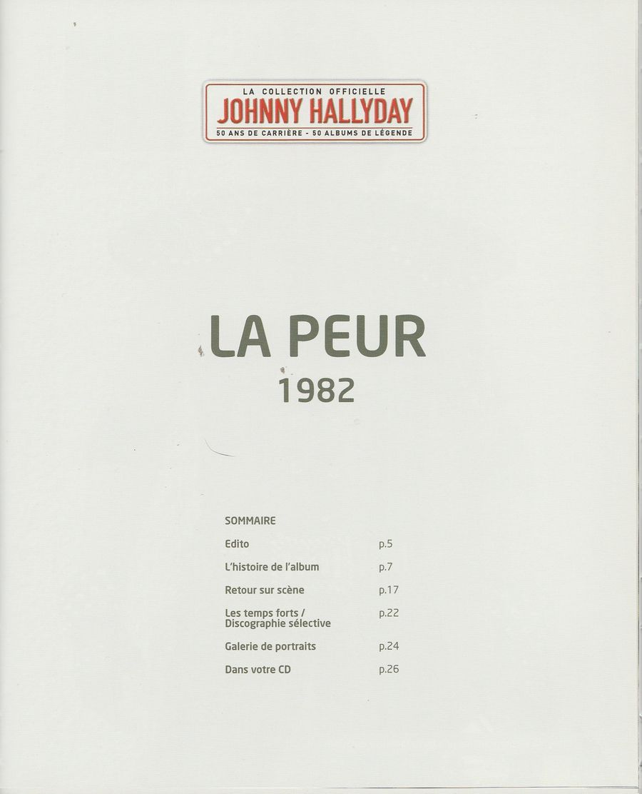 2011  -  N°21  -  LA PEUR ( LA COLLECTION OFFICIELLE ) 05106