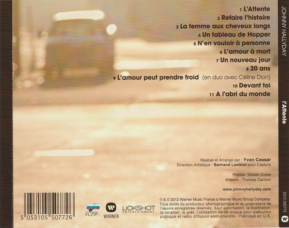 2012  -  2007 – 2012 LES ALBUMS STUDIO WARNER ( COFFRET 4 CD ) 07108