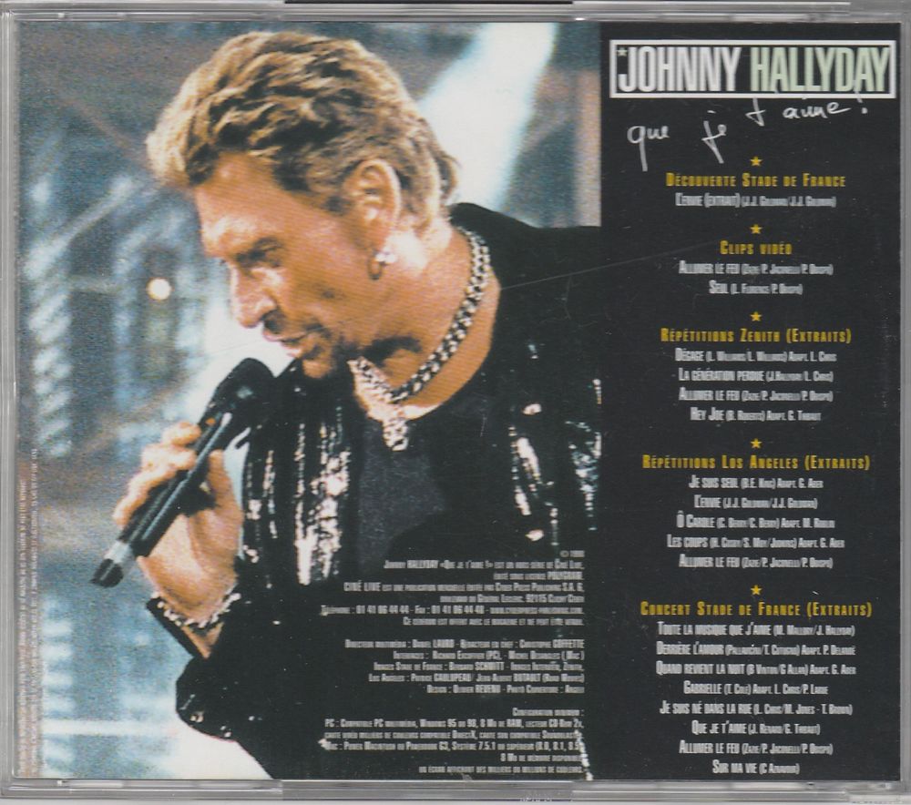 1998  -  JOHNNY HALLYDAY ( CD-ROM )( EDITE par POLYGRAM ) 08117