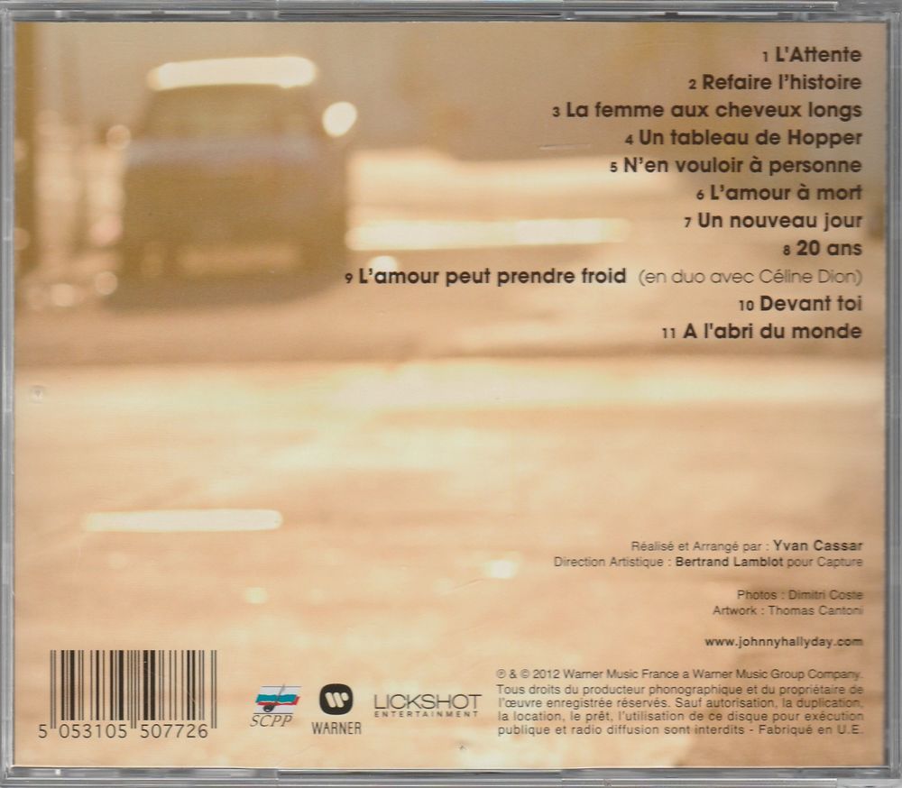 2012  -  2007 – 2012 LES ALBUMS STUDIO WARNER ( COFFRET 4 CD ) 08123