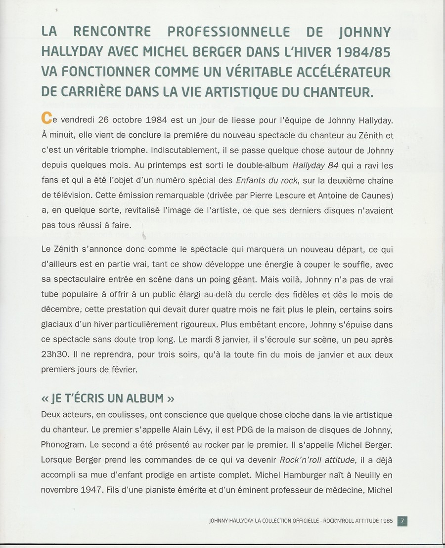 2011 - N°1 - ROCK'N'ROLL ATTITUDE ( LA COLLECTION OFFICIELLE ) 0945