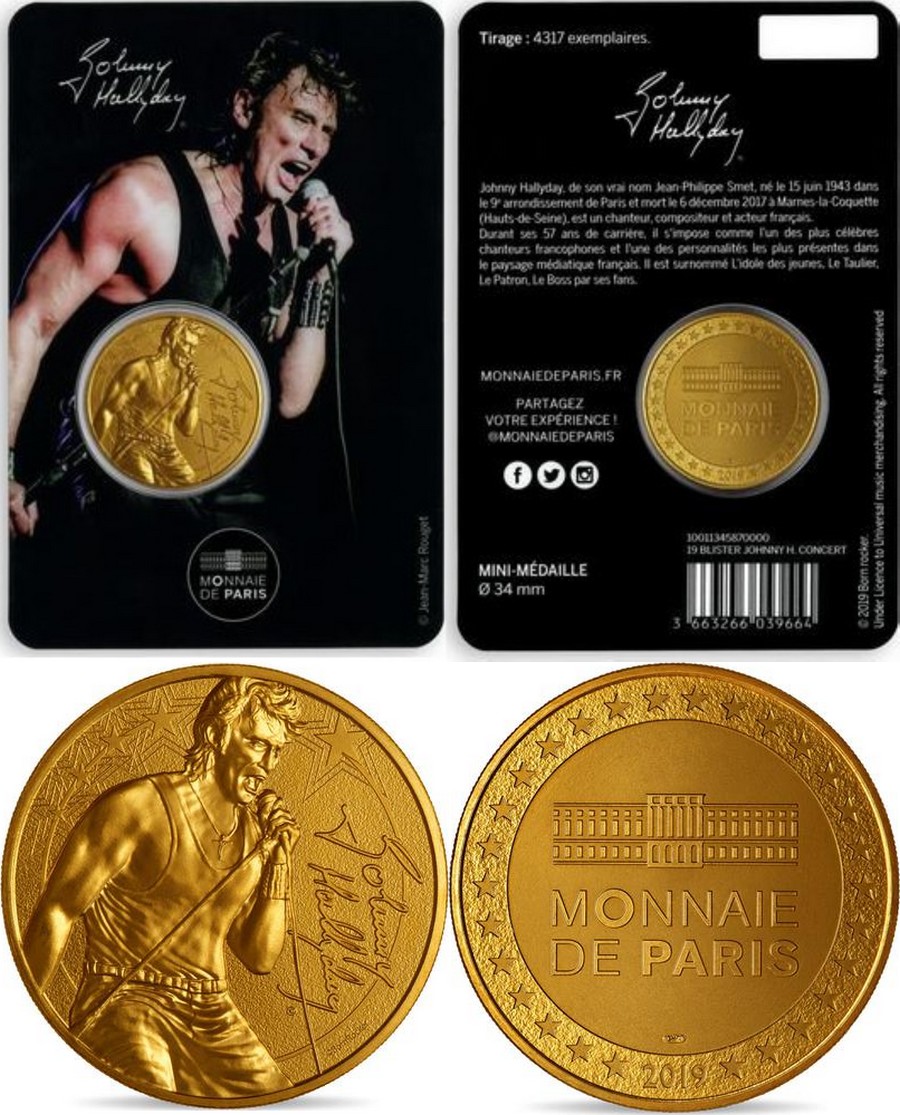 MONNAIE DE PARIS - JOHNNY HALLYDAY - 60 ANS DE SOUVENIRS ( 2020 ) 10011320