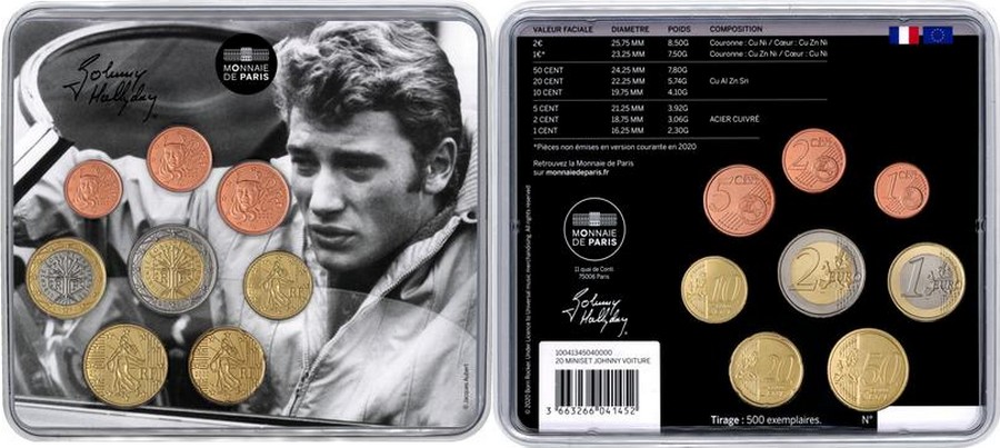 MONNAIE DE PARIS - JOHNNY HALLYDAY - 60 ANS DE SOUVENIRS ( 2020 ) 10041314