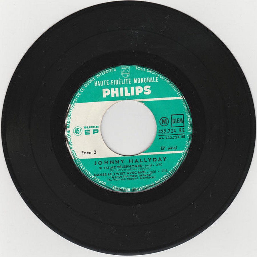 LES EP PHILIPS ( LES ORIGINAUX )( 1961 - 1969 ) 1961_530