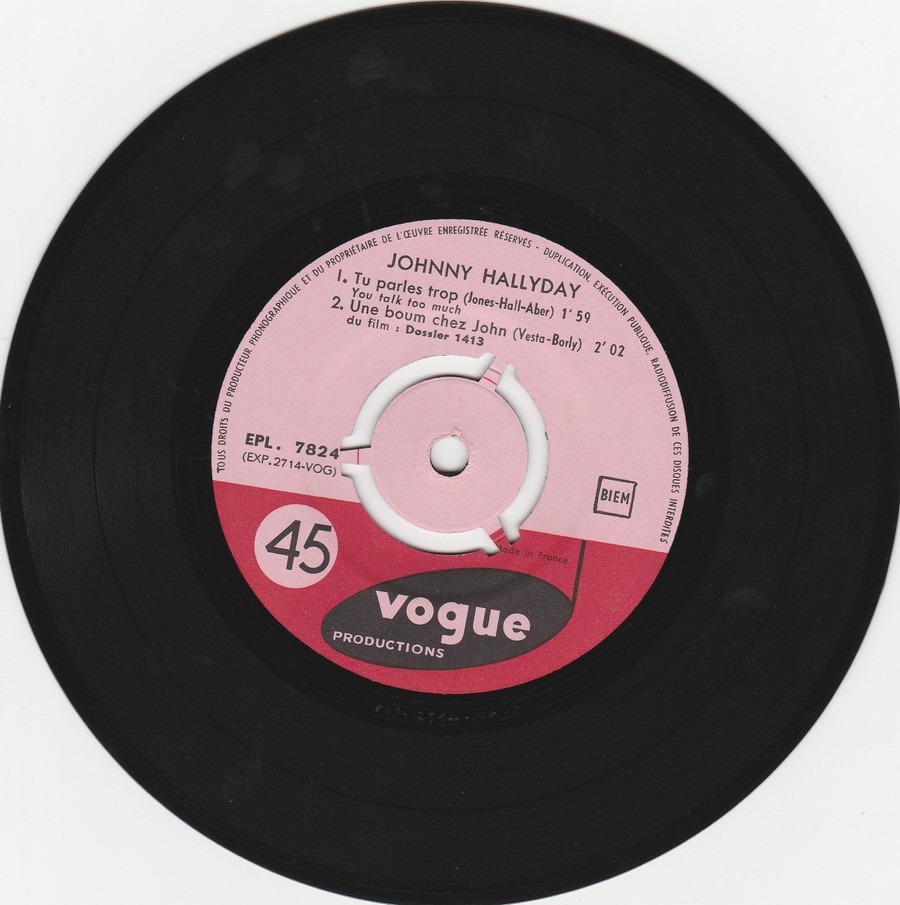 LES EP VOGUE ( LES ORIGINAUX ET COMPILATIONS )( 1960 - 1969 ) 1961_536