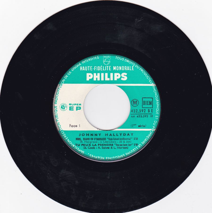 LES EP PHILIPS ( LES ORIGINAUX )( 1961 - 1969 ) 1961_568