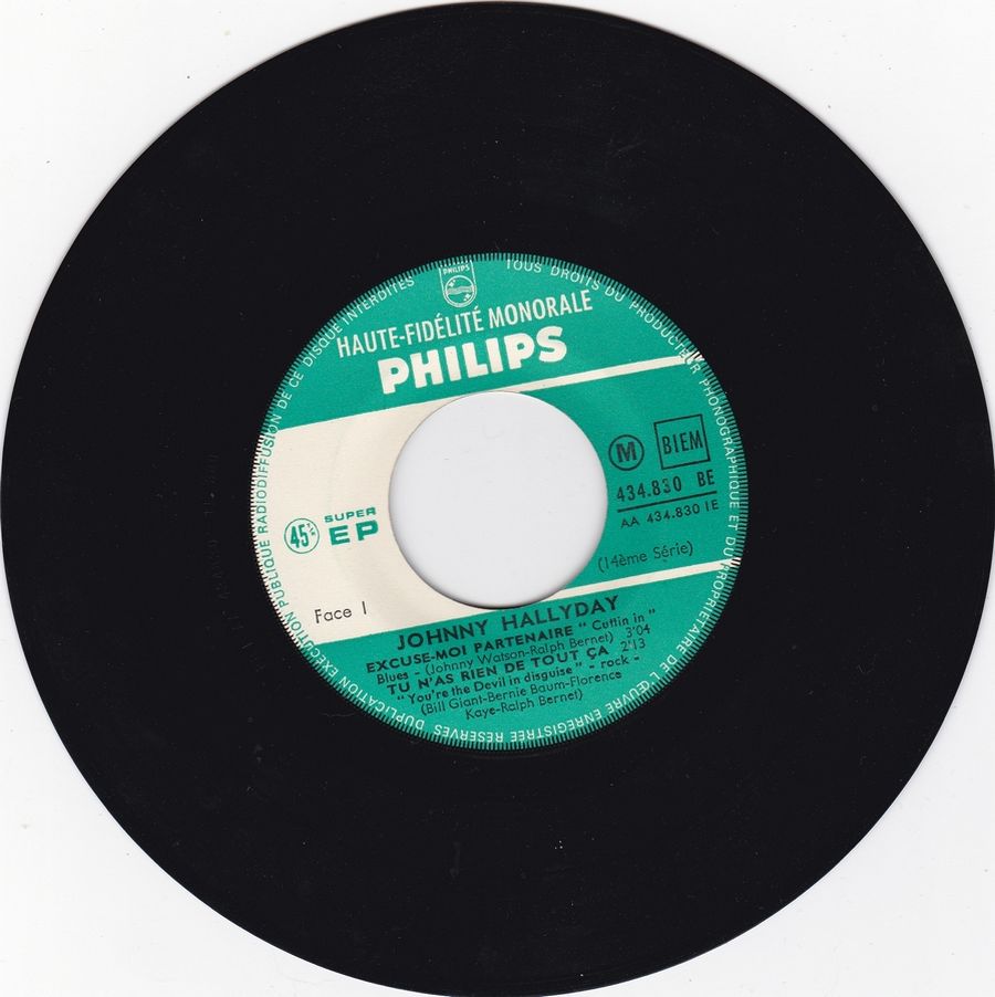 LES EP PHILIPS ( LES ORIGINAUX )( 1961 - 1969 ) 1964_134