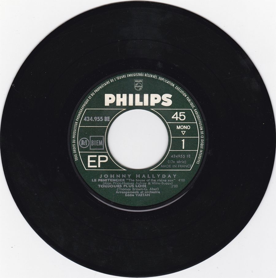 LES EP PHILIPS ( LES ORIGINAUX )( 1961 - 1969 ) 1964_221