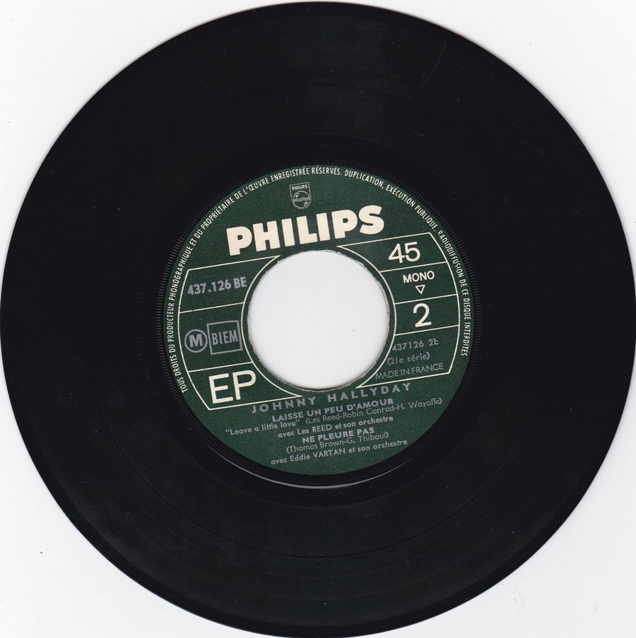 LES EP PHILIPS ( LES ORIGINAUX )( 1961 - 1969 ) 1965_299