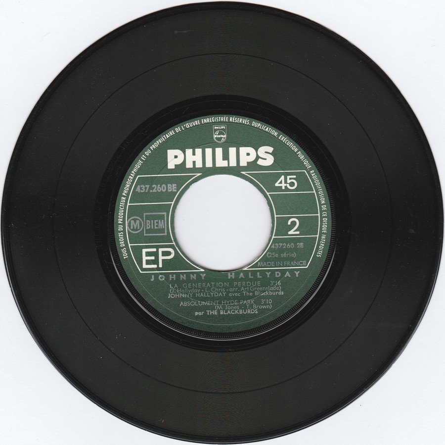 LES EP PHILIPS ( LES ORIGINAUX )( 1961 - 1969 ) 1966_313